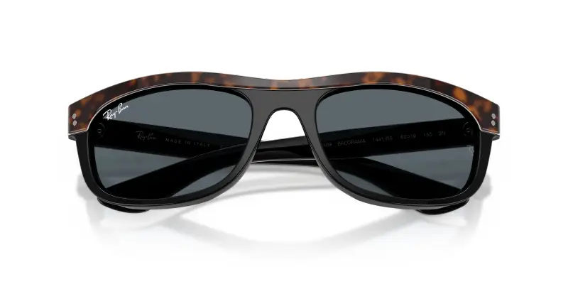 Unisex RB2489 BALORAMA 1441R5 Occhiali da sole Acetato Marrone Blu Squadrata Normale miniatura 2