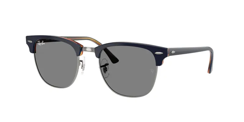 Ray - Ban Unisex RB3016 CLUBMASTER 1278B1 Occhiali da sole Acetato Grigio Grigio Squadrata Normale