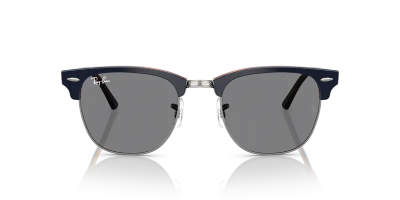 Ray - Ban Unisex RB3016 CLUBMASTER 1278B1 Occhiali da sole Acetato Grigio Grigio Squadrata Normale miniatura 2