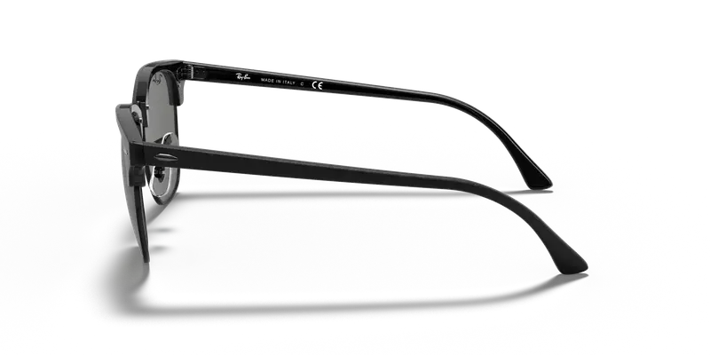 Ray - Ban Unisex RB3016 CLUBMASTER 1305B1 Occhiali da sole Acetato Nero Grigio Squadrata Normale miniatura 3