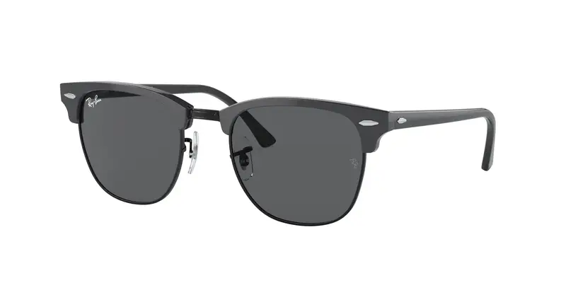 Ray - Ban Unisex RB3016 CLUBMASTER 1367B1 Occhiali da sole Acetato Grigio Grigio Squadrata Normale