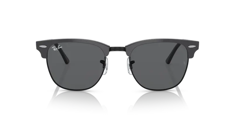 Ray - Ban Unisex RB3016 CLUBMASTER 1367B1 Occhiali da sole Acetato Grigio Grigio Squadrata Normale miniatura 2