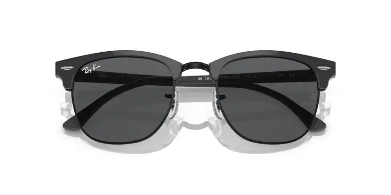 Unisex RB3016 CLUBMASTER 1367B1 Occhiali da sole Acetato Grigio Grigio Squadrata Normale miniatura 2
