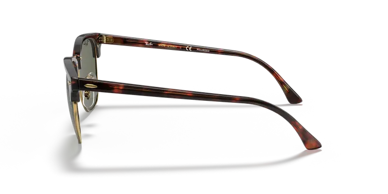 Ray - Ban Unisex RB3016 CLUBMASTER 990/58 Occhiali da sole Acetato Tartaruga G15 Squadrata Polarizzata miniatura 3