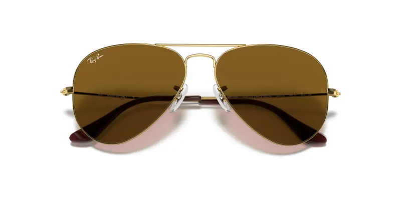 Unisex RB3025 AVIATOR 001/33 Occhiali da sole Metallo Oro Pilot Normale miniatura 2