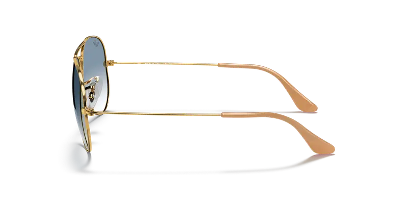 Ray - Ban Unisex RB3025 AVIATOR 001/3F Occhiali da sole Metallo Oro Blu Pilot Normale miniatura 3