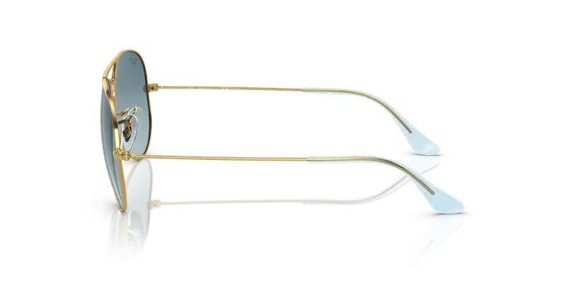 Ray - Ban Unisex RB3025 AVIATOR 001/3M Occhiali da sole Metallo Oro Blu Pilot Normale miniatura 3