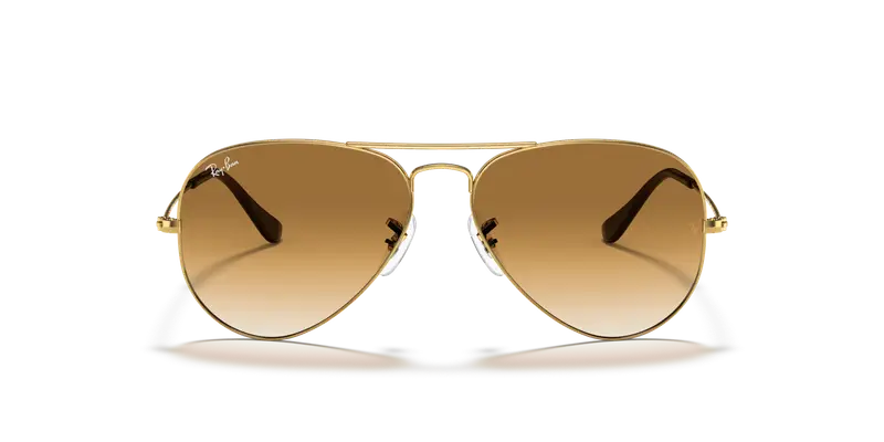 Ray - Ban Unisex RB3025 AVIATOR 001/51 Occhiali da sole Metallo Oro Marrone Pilot Normale miniatura 2