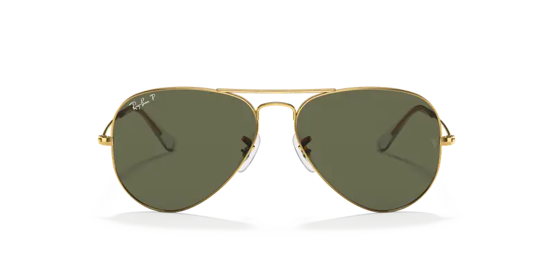 Ray - Ban Unisex RB3025 AVIATOR 001/58 Occhiali da sole Metallo Oro Verde G15 Pilot Polarizzata miniatura 2