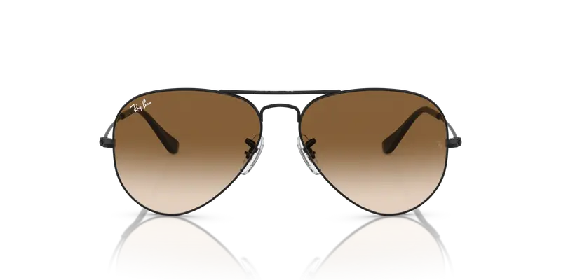 Ray - Ban Unisex RB3025 AVIATOR 002/51 Occhiali da sole Metallo Nero Marrone Pilot Normale miniatura 2