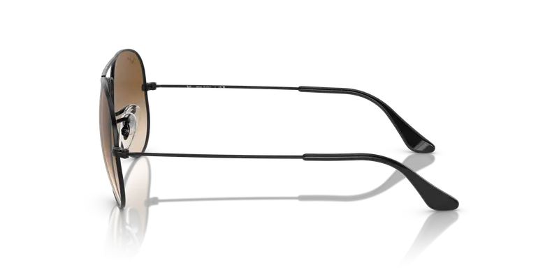 Ray - Ban Unisex RB3025 AVIATOR 002/51 Occhiali da sole Metallo Nero Marrone Pilot Normale miniatura 3