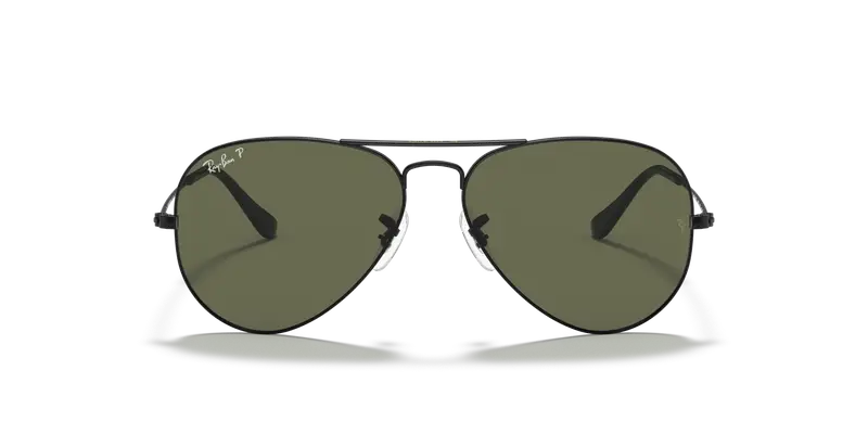Ray - Ban Unisex RB3025 AVIATOR 002/58 Occhiali da sole Metallo Nero Verde G15 Pilot Polarizzata miniatura 2