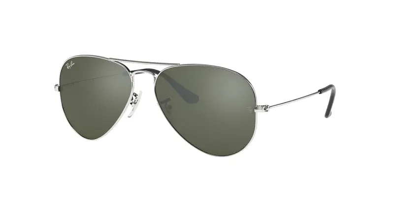 Ray - Ban Unisex RB3025 AVIATOR 003/40 Occhiali da sole Metallo Argento Grigio Pilot Normale