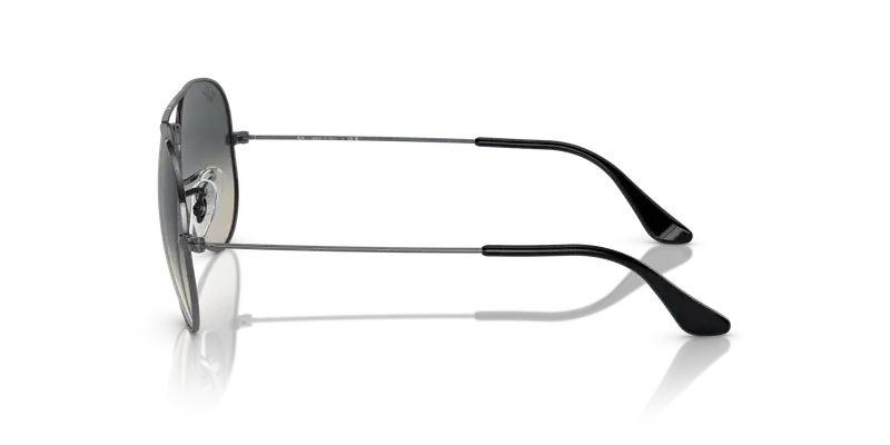 Ray - Ban Unisex RB3025 AVIATOR 004/71 Occhiali da sole Metallo Grigio Grigio Pilot Normale miniatura 3