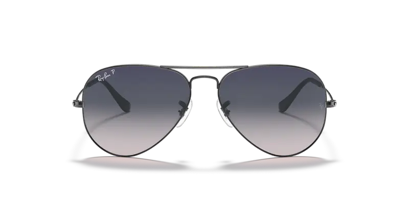 Ray - Ban Unisex RB3025 AVIATOR 004/78 Occhiali da sole Metallo Grigio Blu Pilot Polarizzata miniatura 2