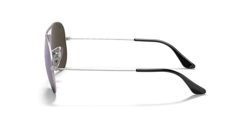 Ray - Ban Unisex RB3025 AVIATOR 019/W3 Occhiali da sole Metallo Argento Grigio Pilot Polarizzata miniatura 3