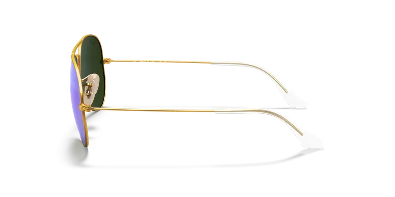 Ray - Ban Unisex RB3025 AVIATOR 112/17 Occhiali da sole Metallo Oro Blu Pilot Normale miniatura 3