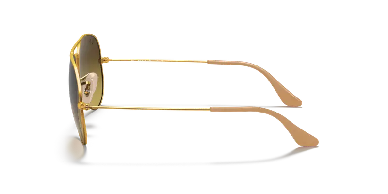 Ray - Ban Unisex RB3025 AVIATOR 112/85 Occhiali da sole Metallo Oro Marrone Pilot Normale Sfumato miniatura 3