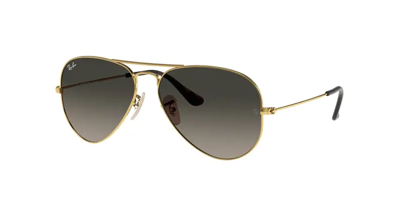 Ray - Ban Unisex RB3025 AVIATOR 181/71 Occhiali da sole Metallo Oro Grigio Pilot Normale Sfumato
