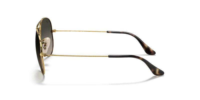 Ray - Ban Unisex RB3025 AVIATOR 181/71 Occhiali da sole Metallo Oro Grigio Pilot Normale Sfumato miniatura 3