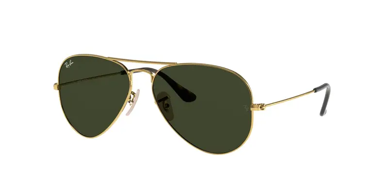 Ray - Ban Unisex RB3025 AVIATOR 181 Occhiali da sole Metallo Oro G15 Pilot Normale