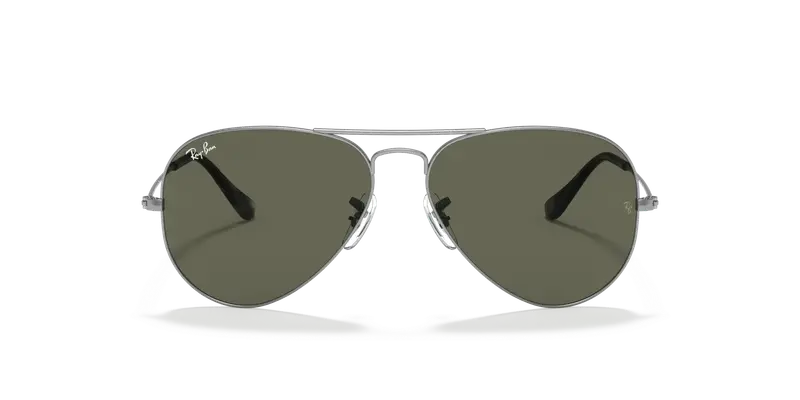 Ray - Ban Unisex RB3025 AVIATOR 919031 Occhiali da sole Metallo Grigio G15 Pilot Normale miniatura 2