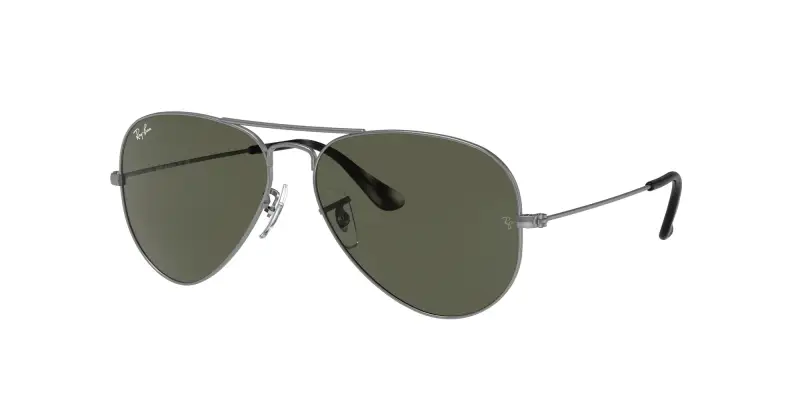 Unisex RB3025 AVIATOR 919031 Occhiali da sole Metallo Grigio G15 Pilot Normale