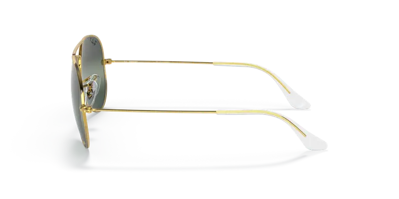 Ray - Ban Unisex RB3025 AVIATOR 9196G6 Occhiali da sole Metallo Oro Argento Pilot Polarizzata Sfumato miniatura 3