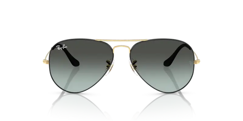 Ray - Ban Unisex RB3025 AVIATOR 9271GK Occhiali da sole Metallo Nero Blu Pilot Normale Sfumato miniatura 2