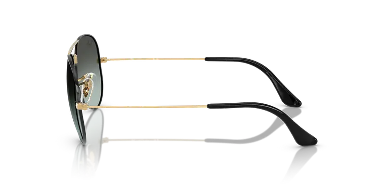 Ray - Ban Unisex RB3025 AVIATOR 9271GK Occhiali da sole Metallo Nero Blu Pilot Normale Sfumato miniatura 3