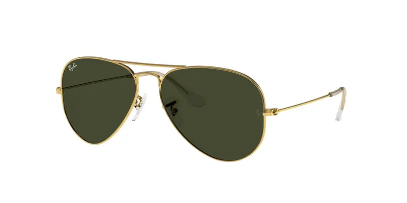 Ray - Ban Unisex RB3025 AVIATOR L0205 Occhiali da sole Metallo Oro G15 Pilot Normale