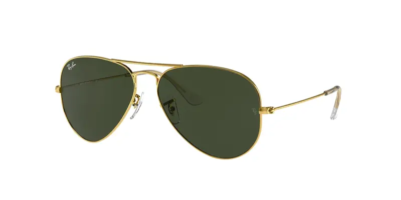 Ray - Ban Unisex RB3025 AVIATOR W3234 Occhiali da sole Metallo Oro G15 Pilot Normale
