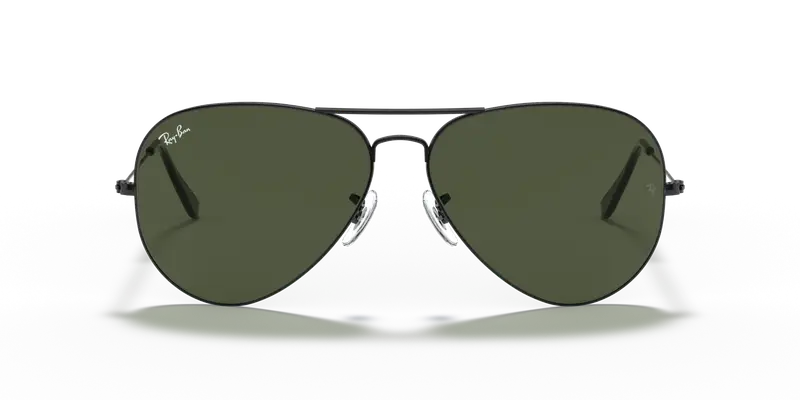Ray - Ban Unisex RB3026 AVIATOR LARGE METAL II L2821 Occhiali da sole Metallo Nero Verde G15 Pilot Normale miniatura 2