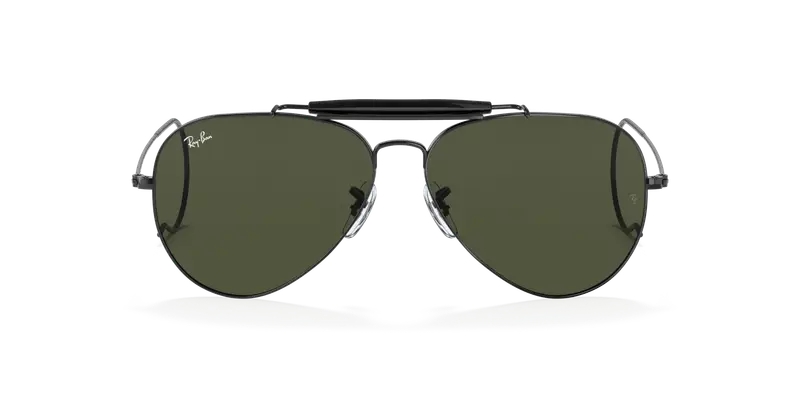 Ray - Ban Unisex RB3030 OUTDOORSMAN I L9500 Occhiali da sole Metallo Nero G15 Pilot Normale miniatura 2