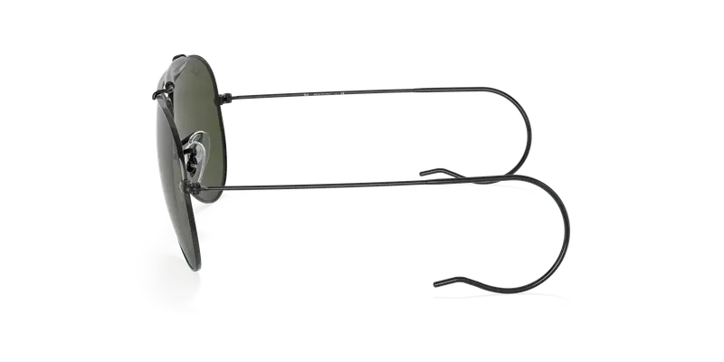 Ray - Ban Unisex RB3030 OUTDOORSMAN I L9500 Occhiali da sole Metallo Nero G15 Pilot Normale miniatura 3