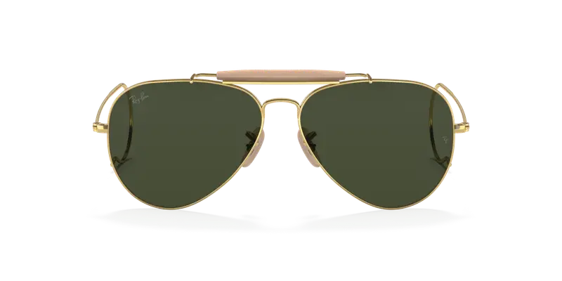 Ray - Ban Unisex RB3030 OUTDOORSMAN I W3402 Occhiali da sole Metallo Oro G15 Pilot Normale miniatura 2