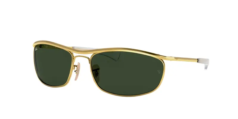 Ray - Ban Unisex RB3119M OLYMPIAN I DELUXE 001/31 Occhiali da sole Metallo Oro G15 Rotonda Normale