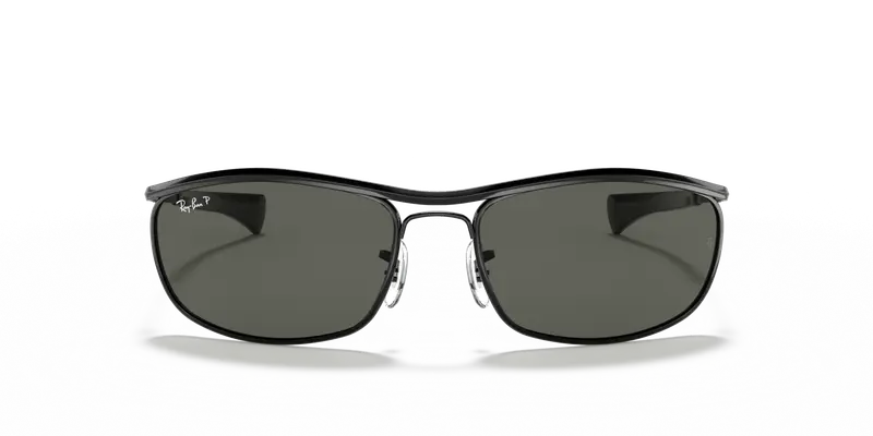 Ray - Ban Unisex RB3119M OLYMPIAN I DELUXE 002/58 Occhiali da sole Metallo Nero G15 Rotonda Polarizzata miniatura 2