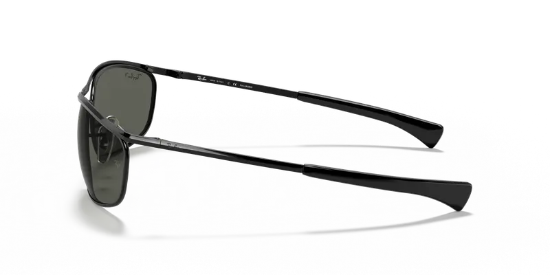 Ray - Ban Unisex RB3119M OLYMPIAN I DELUXE 002/58 Occhiali da sole Metallo Nero G15 Rotonda Polarizzata miniatura 3
