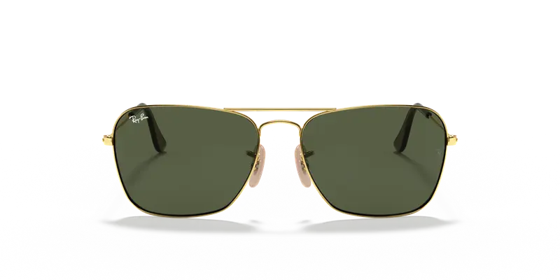 Ray - Ban Unisex RB3136 CARAVAN 181 Occhiali da sole Metallo Oro G15 Squadrata Normale miniatura 2