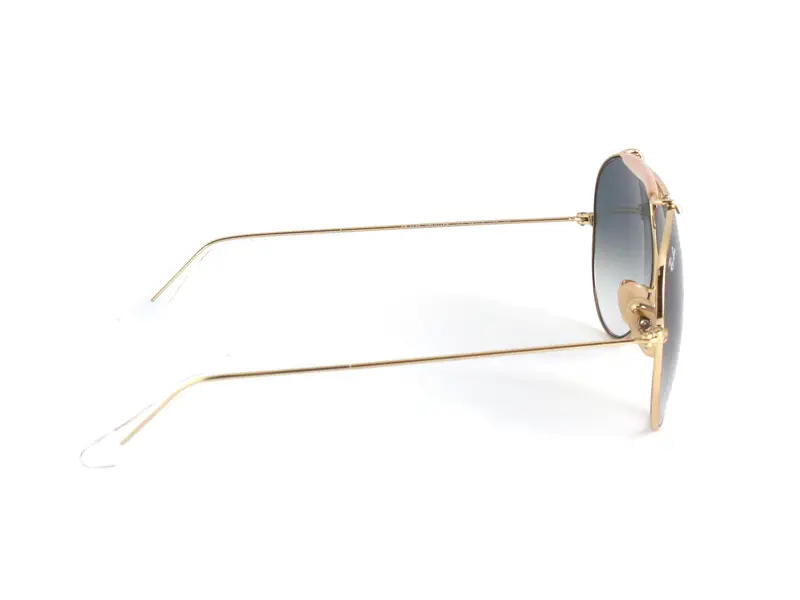 Ray - Ban Unisex RB3138 SHOOTER Gold/blue Occhiali da sole Metallo Oro Blu Pilot Normale Sfumato miniatura 2