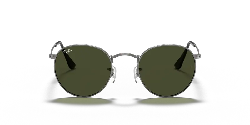 Ray - Ban Unisex RB3447 ROUND METAL 029 Occhiali da sole Metallo Grigio G15 Rotonda Normale miniatura 2