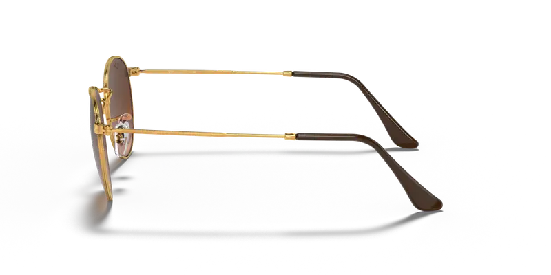 Ray - Ban Unisex RB3447 ROUND METAL 9001A5 Occhiali da sole Metallo Giallo Rosa Rotonda Normale Sfumato miniatura 3