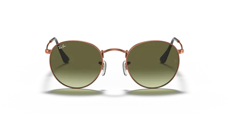 Ray - Ban Unisex RB3447 ROUND METAL 9002A6 Occhiali da sole Metallo Bronzo Verde Rotonda Normale Sfumato miniatura 2