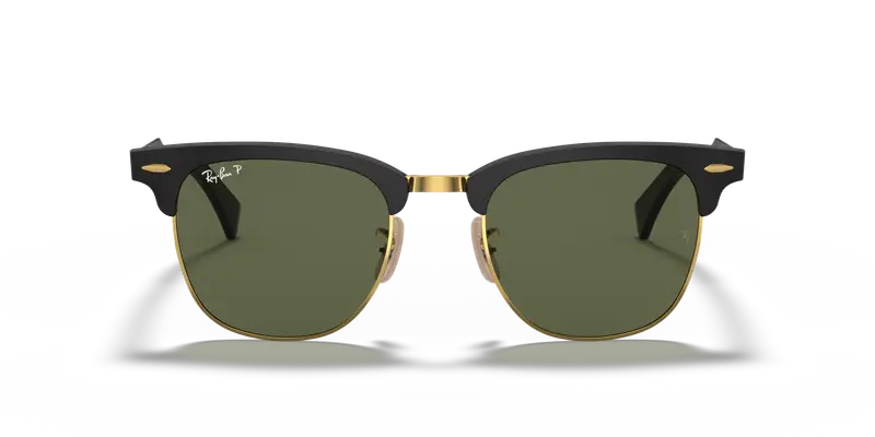 Ray - Ban Unisex RB3507 CLUBMASTER ALUMINUM 136/N5 Occhiali da sole Metallo Nero G15 Squadrata Polarizzata miniatura 2