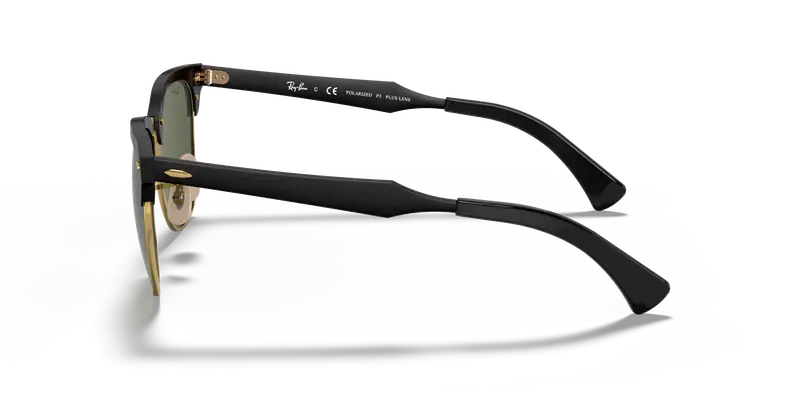 Ray - Ban Unisex RB3507 CLUBMASTER ALUMINUM 136/N5 Occhiali da sole Metallo Nero G15 Squadrata Polarizzata miniatura 3