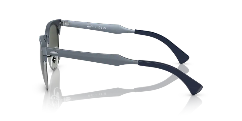Ray - Ban Unisex RB3507 CLUBMASTER ALUMINUM 924871 Occhiali da sole Metallo Blu Grigio Squadrata Normale Sfumato miniatura 3
