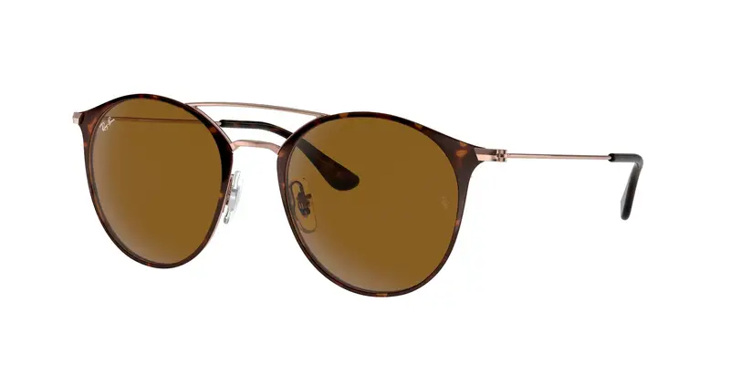 Ray - Ban Unisex RB3546 9074 Occhiali da sole Metallo Tartaruga Pantos Normale
