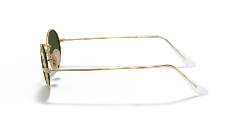 Ray - Ban Unisex RB3547 OVAL 001/31 Occhiali da sole Metallo Oro G15 Rotonda Normale miniatura 3