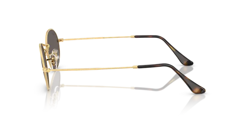 Ray - Ban Unisex RB3547N OVAL 001/B1 Occhiali da sole Metallo Oro Grigio Rotonda Normale miniatura 3